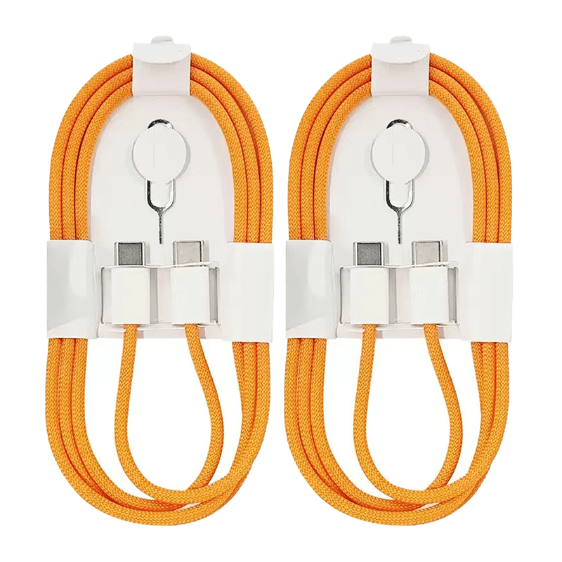 2-Pack 60W USB-C Braided Cables suitable for iPhone 15 Series